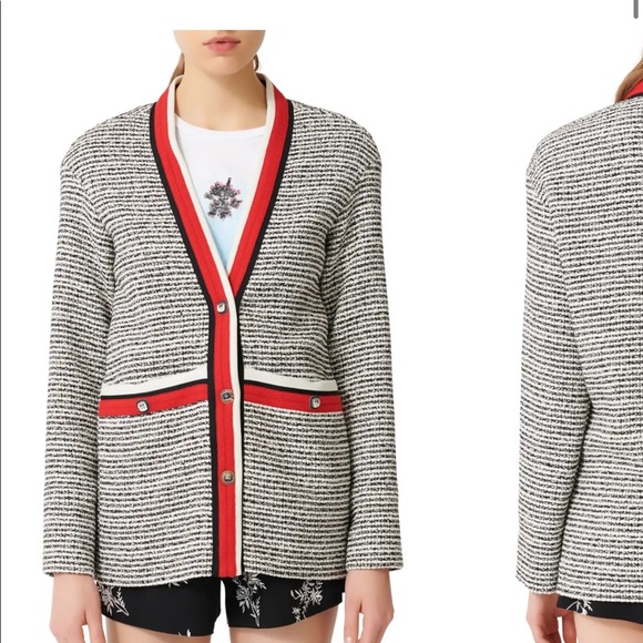 Maje Jackets & Blazers - Maje Visala Tweed Jacket Size 36 Size 4